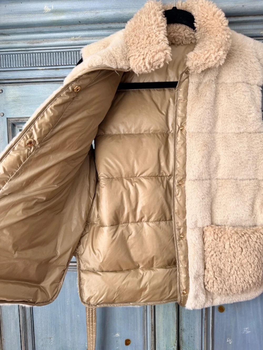 Moncler Joui Faux Fur & Teddy Down Gilet Vest Size 0